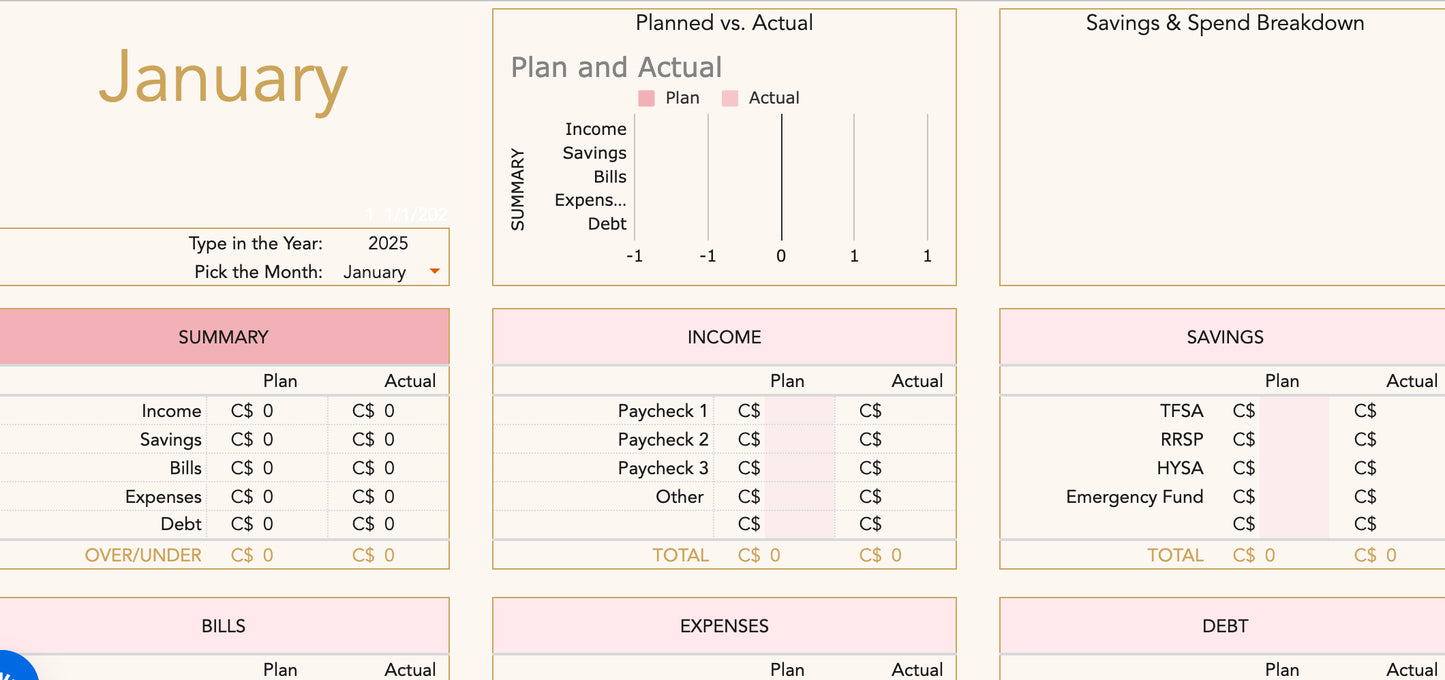 Budgeting is Sexy Template
