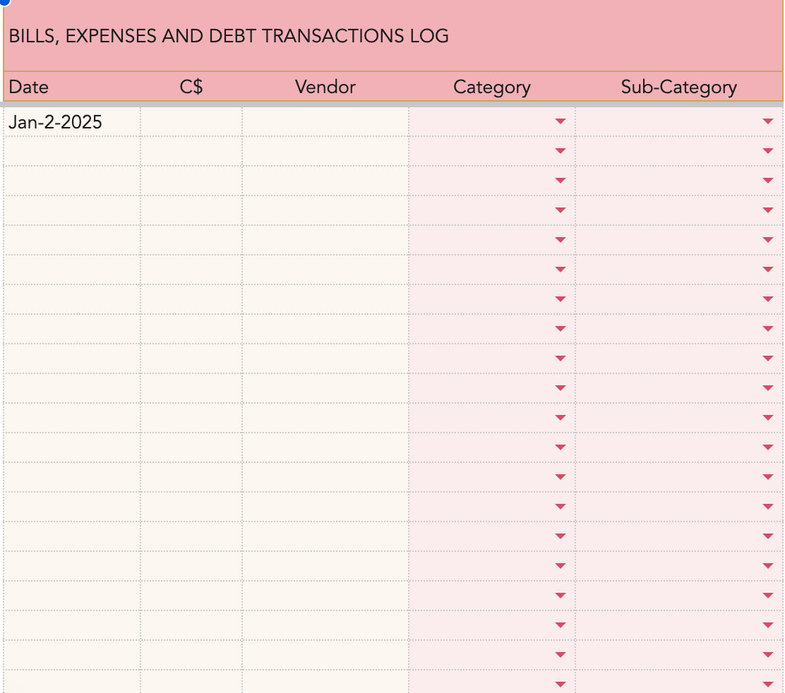 Budgeting is Sexy Template